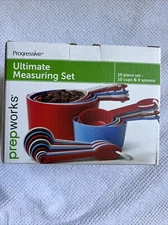 Measuring Cup & Spoon Set Kitchen Standard Metric  19 Pc NOS