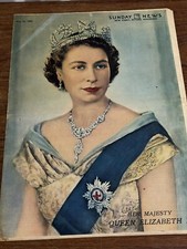 Vintage May 31 1953 Sunday News Queen Elizabeth Coronation Marylin Monroe Advert