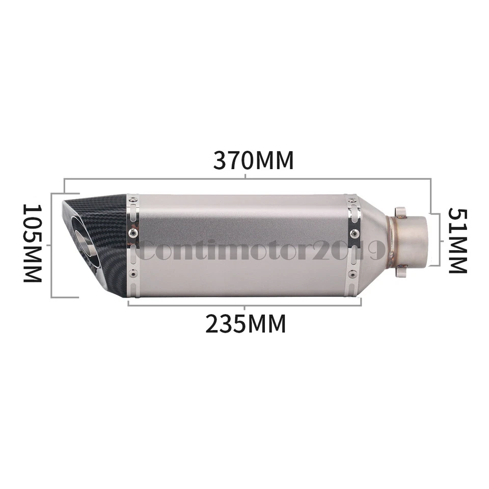 Medio juego tubo silenciador escape para motocicleta Honda CBR300R CB300R CB300F Foto 2 de 4
