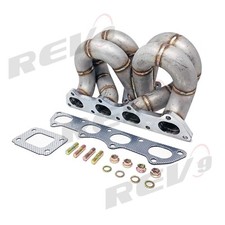 REV9 HP Ram Horn Equal Length T3 Turbo Manifold Civic CRX Integra B16 B18 AC/PS