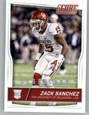 2016 Score #424 Zack Sanchez RC (ref 149940)