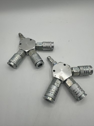 Air Splitter 3way Manifold Hex Style With 3 Pieces Industrial Coupler