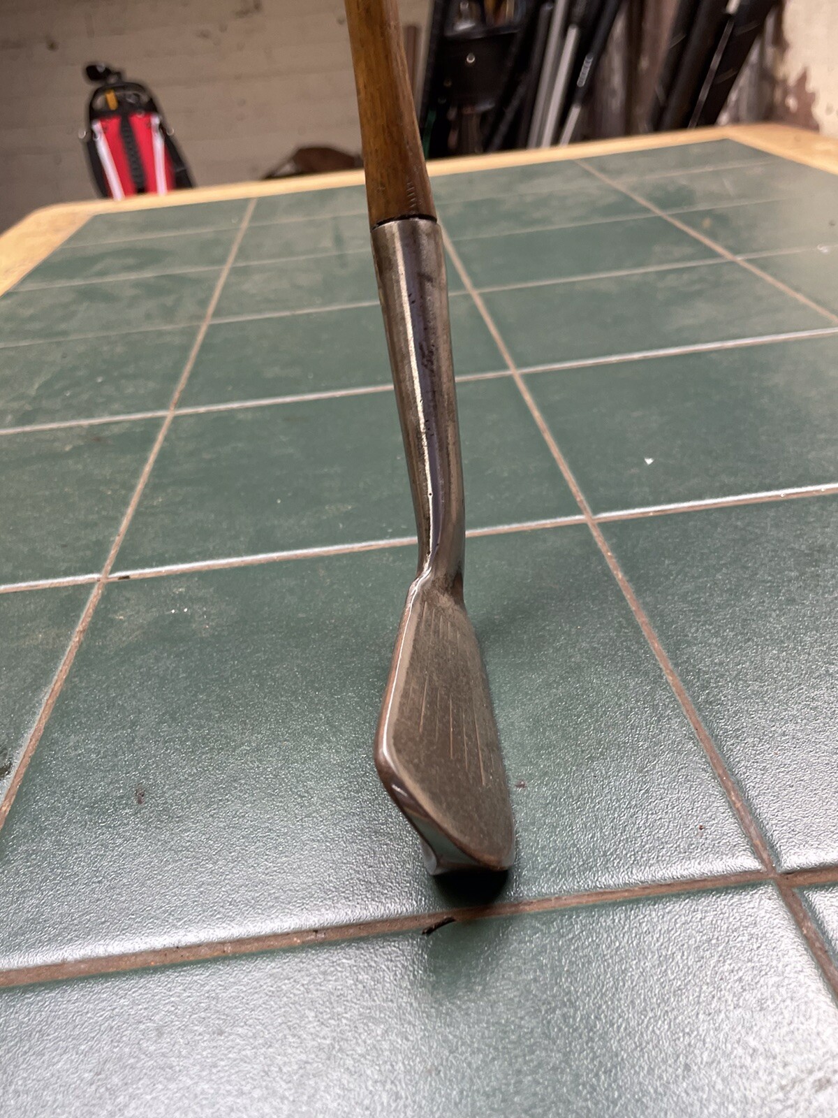 Hickory Golf Club Rare Geo Nicoll Flange Sole Zenith Jigger Line Face