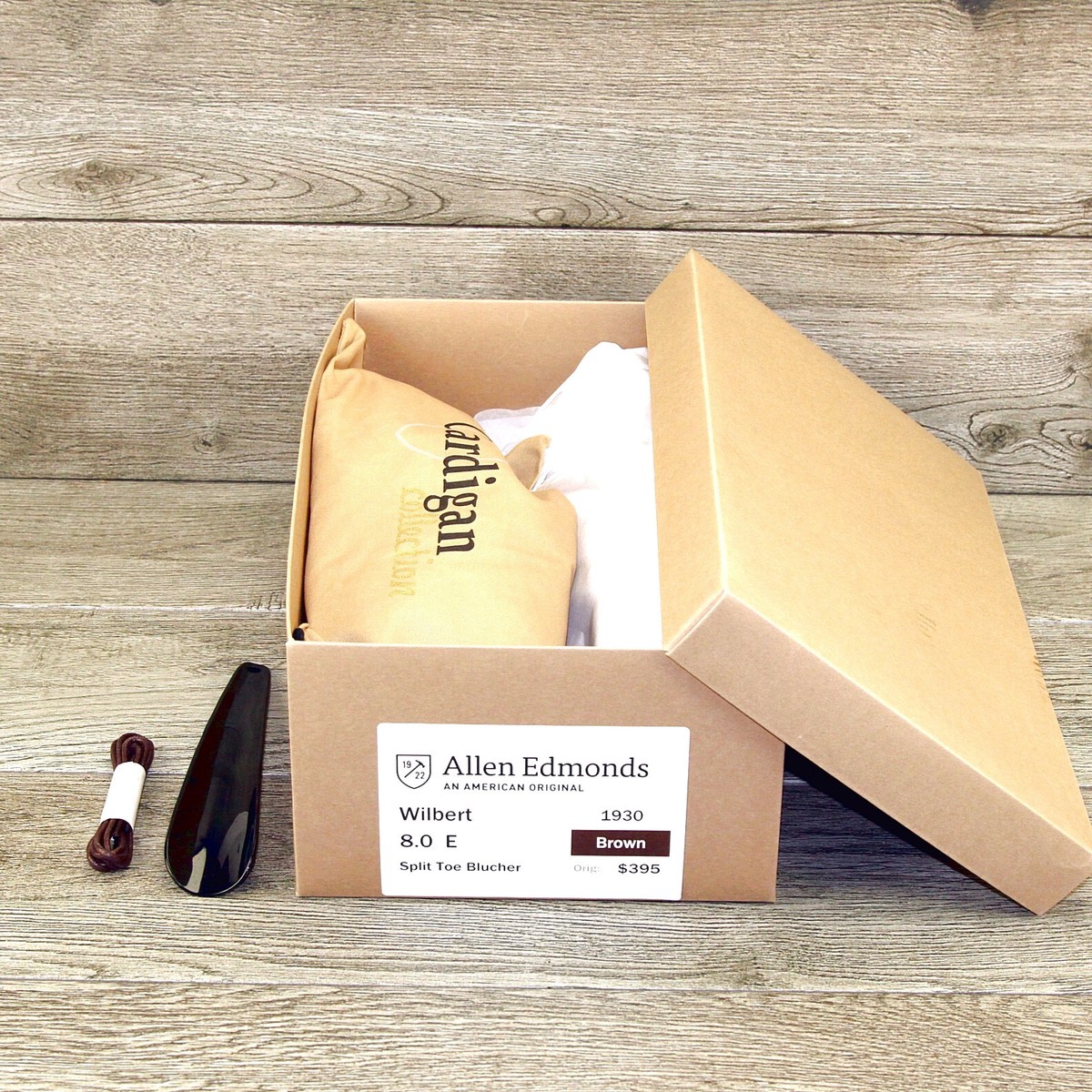 Allen Edmonds WILBERT 8 E  Wide Brown * new Bags (add $15 new Shoe Trees) Full-Toe Cedar Shoe Trees | Men main image 2