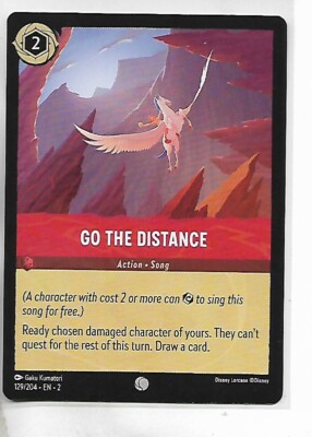 lorcana floodborn card list price Disney Lorcana Rise of the Floodborn TCG Go The Distance - Common