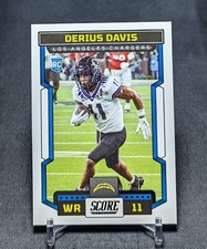 Derius Davis Rookie RC 2023 Score Football Card #364 Los Angeles Chargers