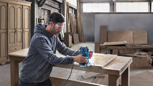 BOSCH® GOF 130 BOSCH Fresadora Superior Profesional 1300W + Accesorios 06016B... - Imagen 8 de 13