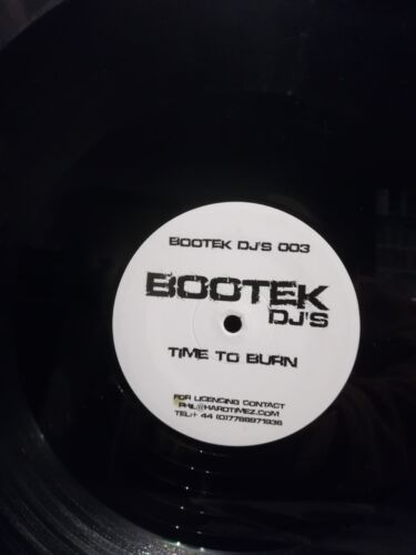 Bootek DJ's 003 – Time To Burn 12'' vinyl record hardstyle - Picture 1 of 4