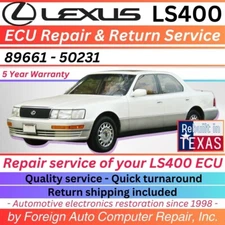 89661 - 50231 ECU Repair & Return Service, LS400 ECU repair with 5 year warranty