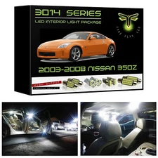 5x 3014 Series White LED Interior Lights Package Kit for 2003-2008 Nissan 350Z