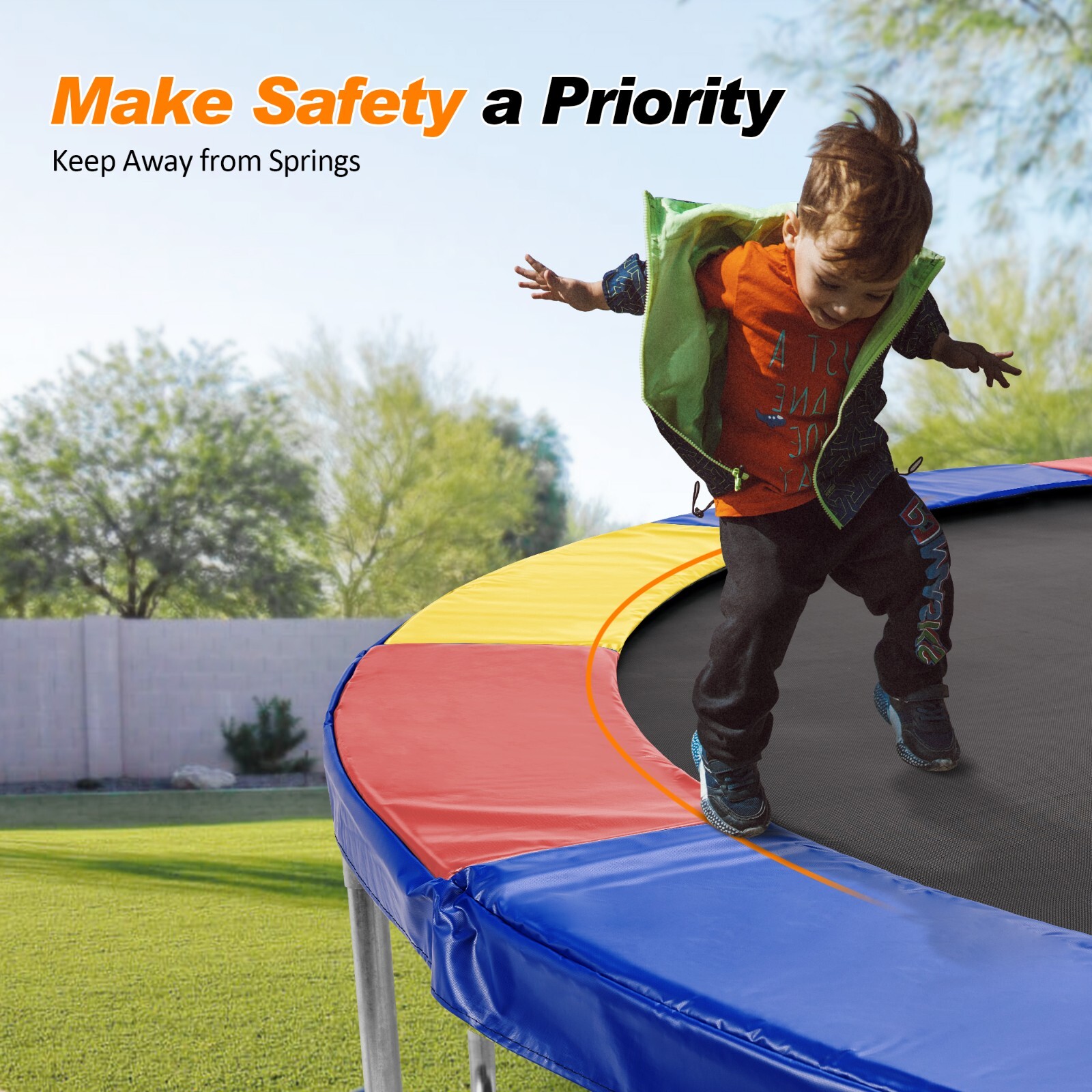 Contour Trampoline 12 Pied Trampoline Pads, 8ft 10ft 12ft 14ft