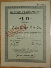 Rheinische Spiegelglassfabrik 1922 1000 marek