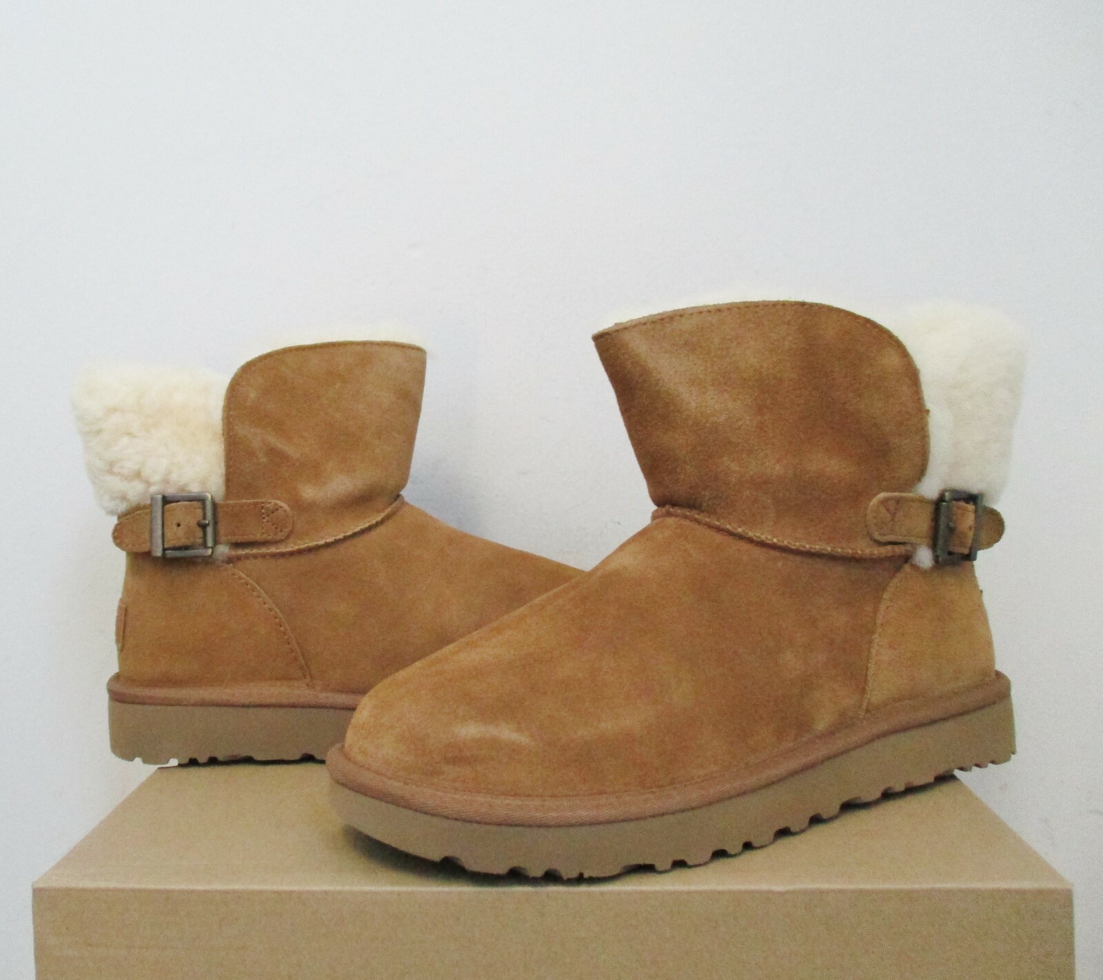 ugg karel boots chestnut suede
