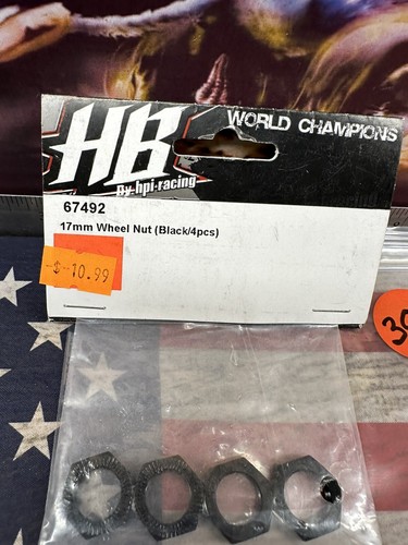 HOT BODIES/ HPI 17mm Wheel Nut: Black X 4pc. - Picture 4 of 4