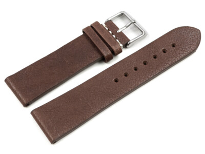 Uhrenarmband Rindleder - Berlin Soft Vintage - dunkelbraun ohne Naht 18,20,22 mm
