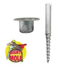 Decking Ground Screw and Hat Set