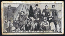 BRITISH CIGARETTE CO - SOUTH AFRICAN WAR SCENES - LORD LUTRIM GROUP OF OFFICERS