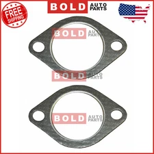 Set of 2 Exhaust Pipe to Manifold Flange Gasket fits 1999-2010 BMW 18107502346