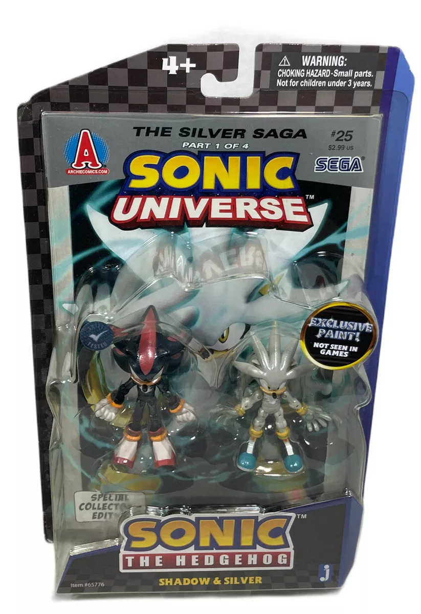 Shadow / Silver - Sonic the Hedgehog - Comic Packs - Jazwares Action Figure