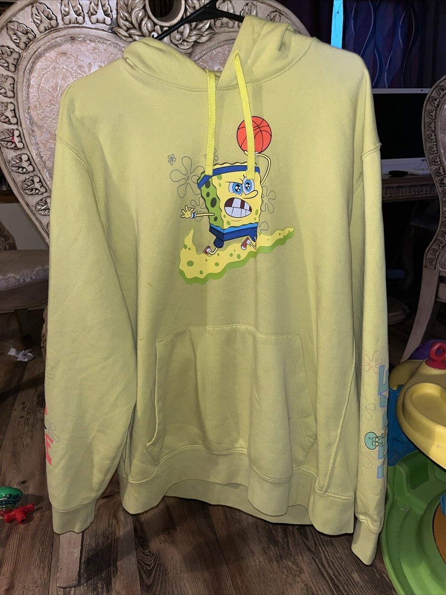 Xl Kyrie Spongebob Hoodie Mens Large Patrick Sweatshirt Yellow