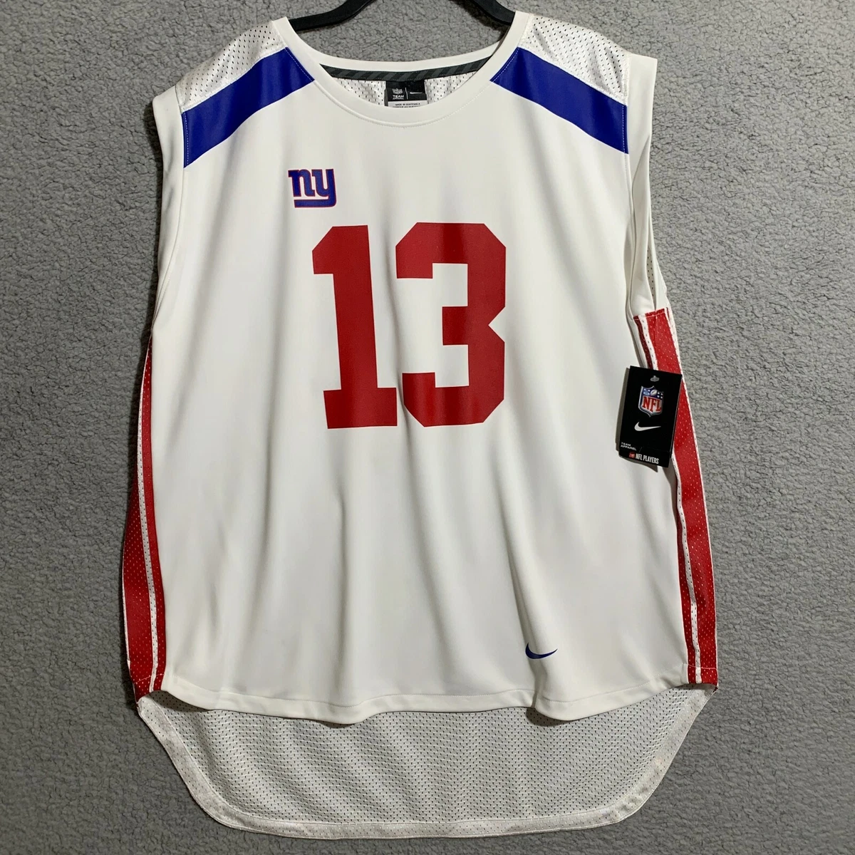 NWT Womens New York Giants Odell Beckham Jr #13 Sleeveless Jersey Size XXL  2XL