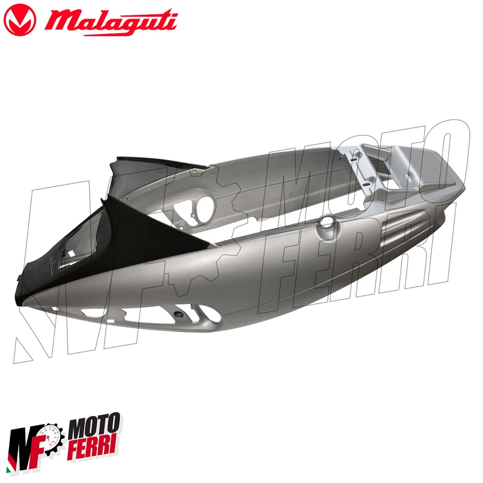MF3062 Carena Codone posteriore Argento Opaco Malaguti F12 Phantom 1994 - 2000 - Immagine 3 di 4