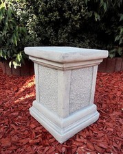 Sockel für Gartenfiguren, Steinguss, 32 cm, Säule, Statue, Betonsäule Gartendeko