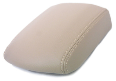 Beige Center Console Lid Armrest Cover For 01-05 Toyota RAV4 Real Leather