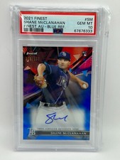 SHANE MCCLANAHAN 2021 TOPPS FINEST BLUE REFRACTOR AUTO RC 8/150 PSA 10 #FA-SM JC