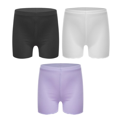 3Pcs Girls Gymnastics Shorts Ballet Dance Underwear Bottoms Sports Activewear - Picture 23 of 127
