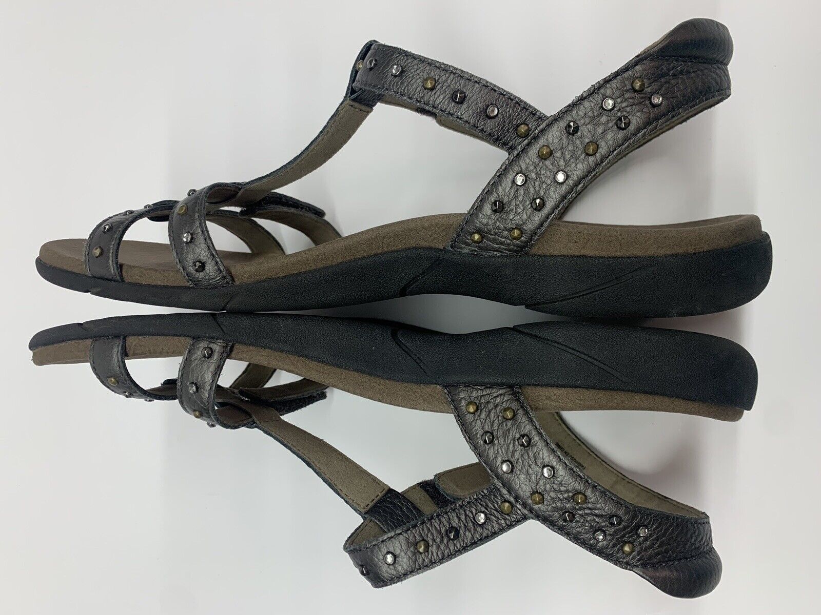 TAOS Party Sandals Womens Size 11 Pewter Grey Stu… - image 8