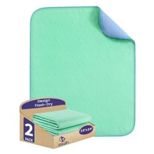 Washable Underpads18" x 24" Pack of 2 - Super Absorbency Reusable Bedwetting ...