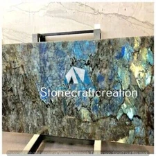 36"x24" Gemstone Table Labradorite countertop semi precious stone furniture Deco