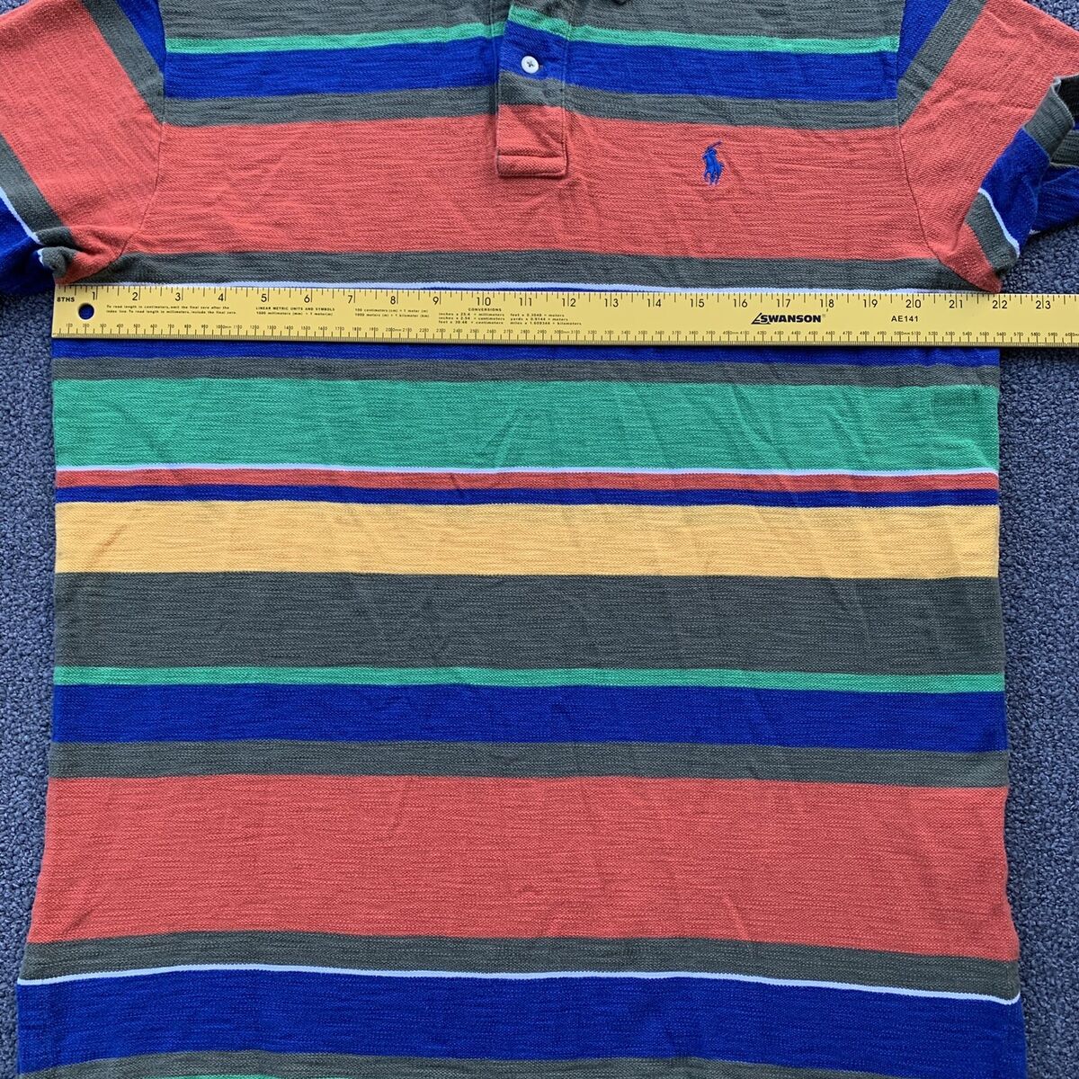 Vintage Polo Ralph Lauren Polo Shirt Men's L Multicolor 90s Vintage Polo Ralph Lauren Polo Shirt Men's L Multicolor 90s