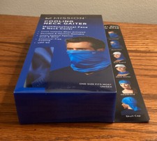 Mission Cooling Neck Gaiter 12 Ways to Wear-BLUE NEW in box 10" x 21"