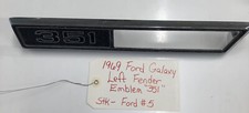 Pre-owned 1969 Ford Galaxie 351 Driver Fender Nameplate Marker Light Bezel Oem