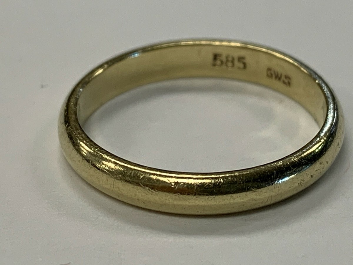 ESTATE 14K WOMENS-GENTS WEDDING Band Solid 14K Yellow Gold