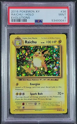 Raichu graded PSA 9 for sale on eBay