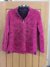 Tigi Ladies Pink Floral Quilted Jacket Size 18 Uk