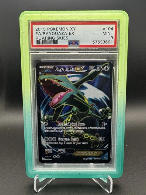 The Pokémon Company Pokemon TCG Rayquaza EX 104/108 Roaring Skies Holo PSA 9