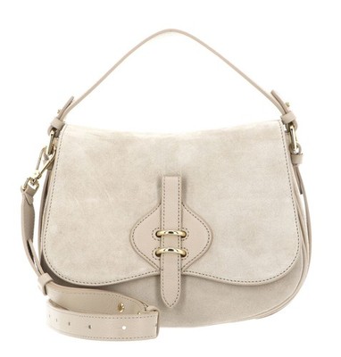 COCCINELLE Handbag Suede Leather / Micro Gra. Le. Handtasche Neu