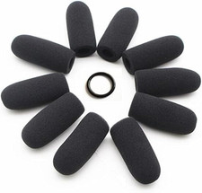 10 Pack Soft Mic Foam Covers Windscreens for David Clark M-4/M-7 Lightspeed
