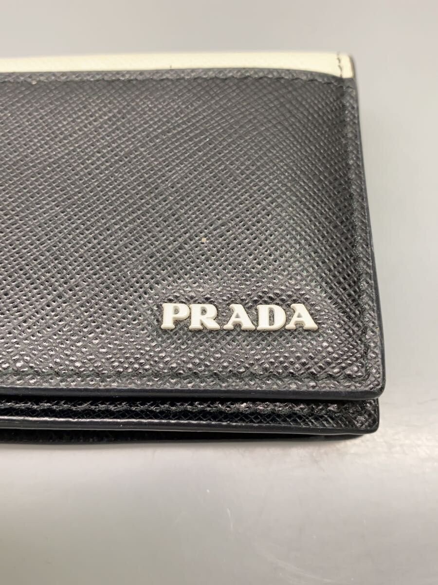 PRADA Card Case Leather Black Men's thumbnail 3