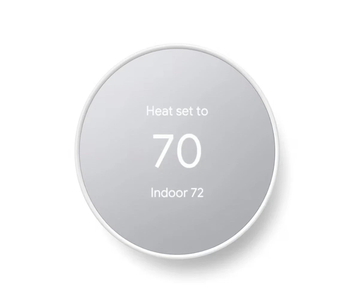 Google Nest Thermostat, Smart Thermostat for Home, G4CVZ, Snow