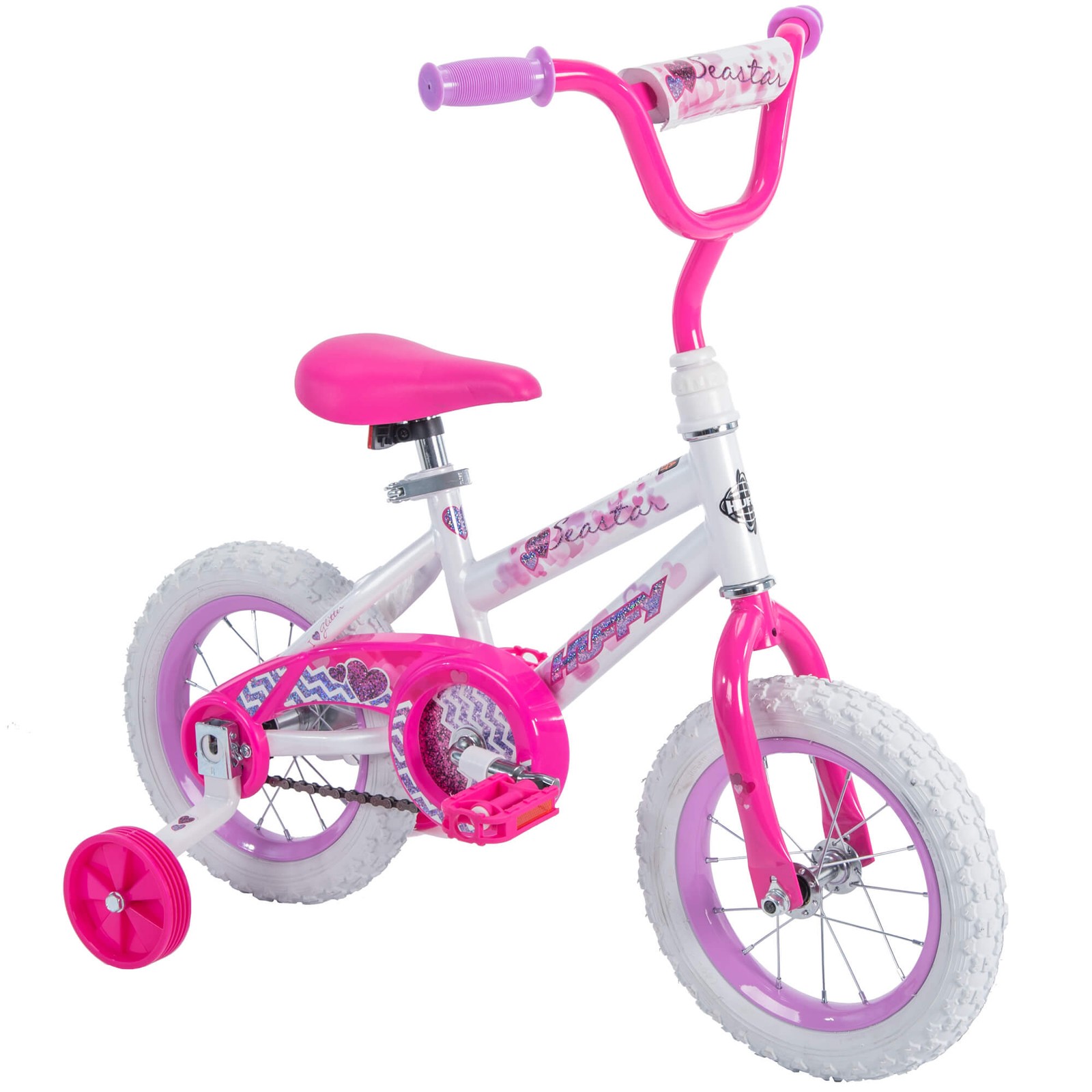 Huffy 52978 12" Sea Star Girls' EZ Build Bike, Pink