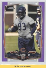 2014 Topps Chrome Retail Purple Refractor Will Sutton #170 READ 5rc