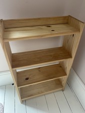 Pine Bookshelf Free Standing Shelving Unit