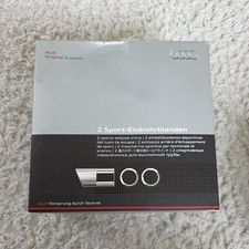 NEU Audi A3 8P Original Tuning Auspuff Endrohr Blende matt S-line Blenden Rohr