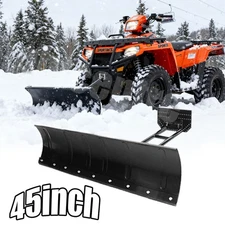 Snow Plow Kit 45'' Steel Blade Complete Universal Mount Package For UTV ATV