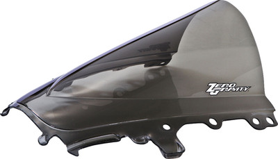 Zero Gravity Double Bubble Windscreen - Light Smoke Motorcycle Street 16-543-02